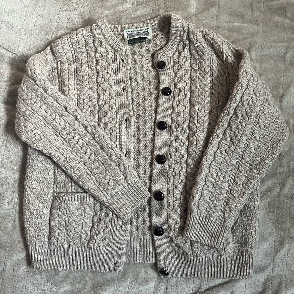 aran sweater market cardigan